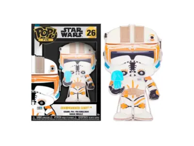 Loungefly pop! Velika sklenina Pin Star Wars: poveljnik Clone Cody Cody - Star Wars Emajl zatiči - luštna zbirateljska broška - za nahrbtnike in torbe