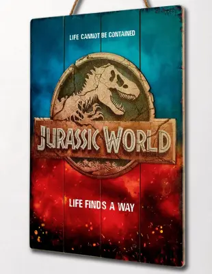 Doctor Collector Jurassic World Life Finds A Way WoodArts 3D Print