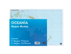 PAKIRAJTE 10 MUTE MAPS FIZIČNE POLITIKE OCEANIJE