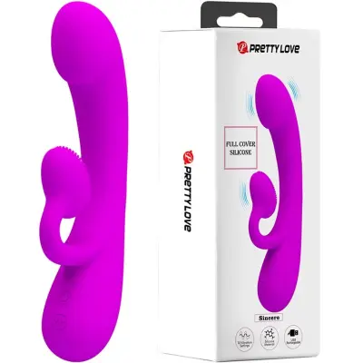 PRELEPA LJUBEZEN - ISKRENI VIBRATOR IN VIJOLIČNI SILIKONSKI SESALEC KLITORISA