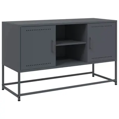 vidaXL TV omarica antracitna 100,5x39x60,5 cm jeklo