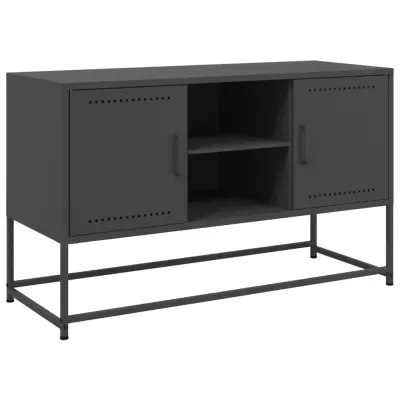 vidaXL TV omarica črna 100,5x39x60,5 cm jeklo