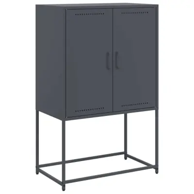 vidaXL TV omarica črna 68x39x60,5 cm jeklo