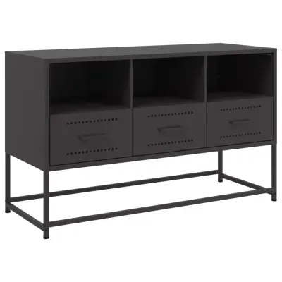 vidaXL TV omarica črna 100,5x39x60,5 cm jeklo