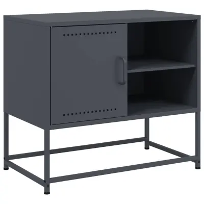 vidaXL TV omarica antracit 68x39x60,5 cm jeklo