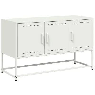 vidaXL TV omarica bela 100,5x39x60,5 cm jeklo