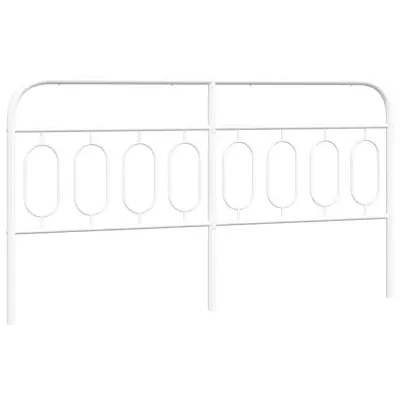 vidaXL Kovinsko vzglavje belo 193 cm