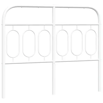 vidaXL Kovinsko vzglavje belo 120 cm