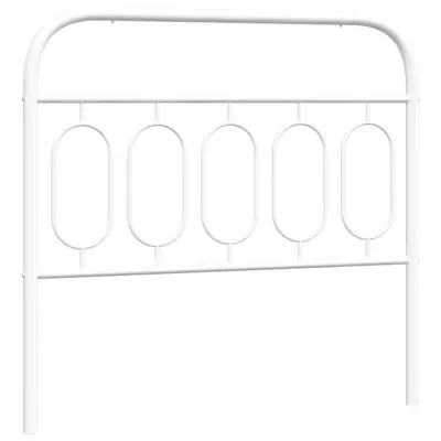 vidaXL Kovinsko vzglavje belo 107 cm