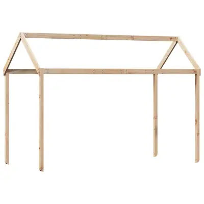 vidaXL Streha za otroško posteljo 217x95,5x159 cm trdna borovina