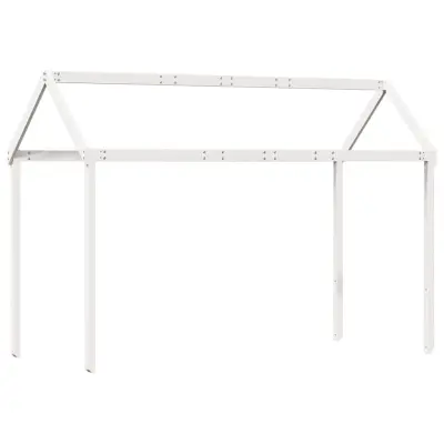 vidaXL Streha za otroško posteljo bela 207x95,5x159 cm trdna borovina