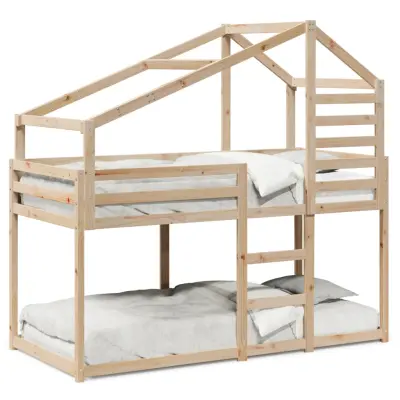 vidaXL Pograd s streho 75x190 cm trdna borovina