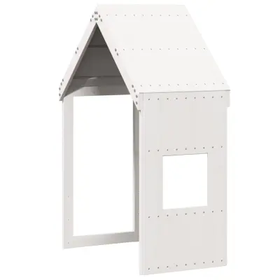 vidaXL Streha za otroško posteljo bela 55x99x139,5 cm trdna borovina