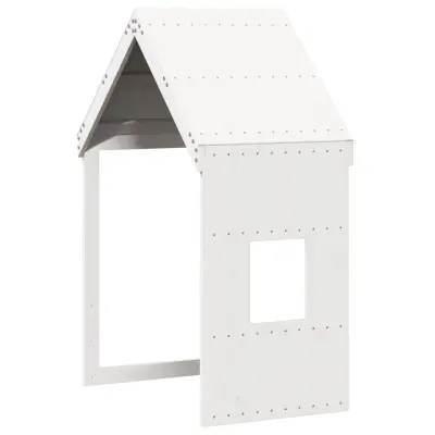 vidaXL Streha za otroško posteljo bela 60x99x139,5 cm trdna borovina