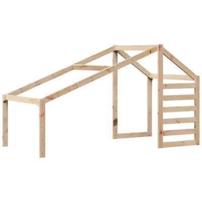 vidaXL Streha za otroško posteljo 188x97x113 cm trdna borovina