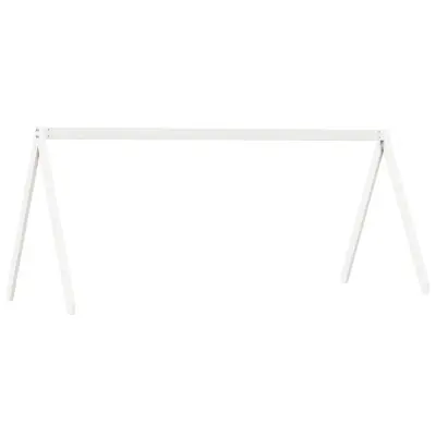 vidaXL Streha za otroško posteljo bela 209x95,5x88 cm trdna borovina