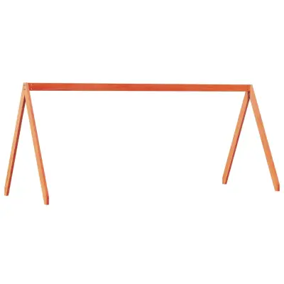 vidaXL Streha za otroško posteljo voščeno rjava 209x95,5x88cm borovina
