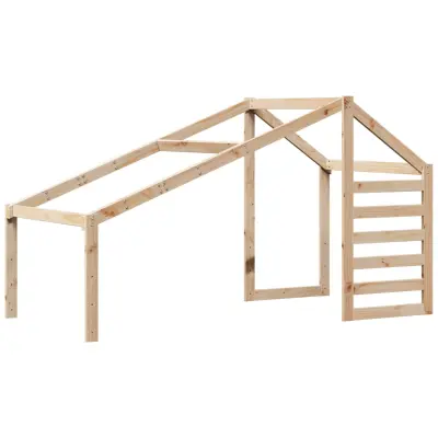 vidaXL Streha za otroško posteljo 198x87x113 cm trdna borovina