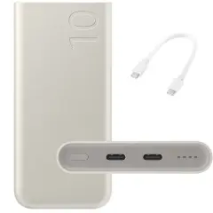 Samsung original zunanja baterija EB-P3400XUE powerbank 10000 mAh 25W Super Fast Charge 2x Type C - bel