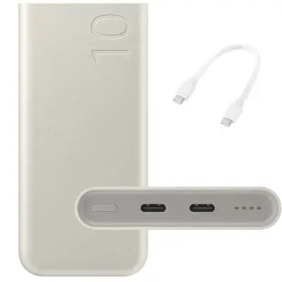 Samsung original zunanja baterija EB-P3400XUE powerbank 10000 mAh 25W Super Fast Charge 2x Type C - bel