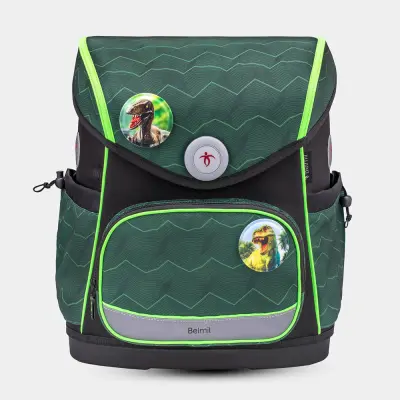 Premium Ergonomska šolska torba Belmil Compact Plus "Twist of Lime" - Testirano in priporočeno s strani nemškega AGR