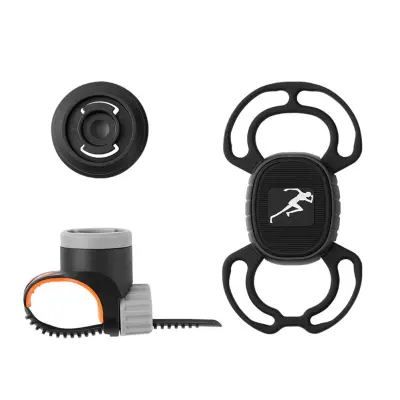 Držalo za mobilni telefon iz silikona za trak Black