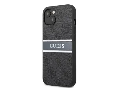 Guess, Trdo ohišje za Apple iPhone 13 Mini PU 4G Stripe, Siva
