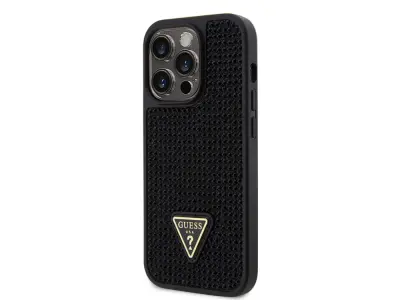 Guess, Trdo ohišje za Apple iPhone 15 Pro Triangle Diamond, ?rna