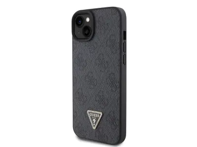 Guess, Trdo ohišje za Apple iPhone 15 Plus Triangle Strass 4G, ?rna