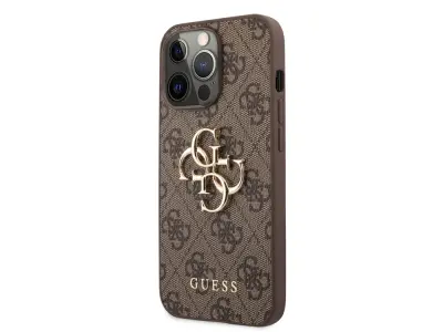 Guess, Apple iPhone 13 Pro PU ohišje 4G Big, Rjava