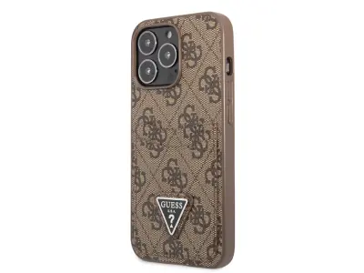 Guess, Apple iPhone 14 Pro Max PU 4G Ohišje za kartico, Rjava