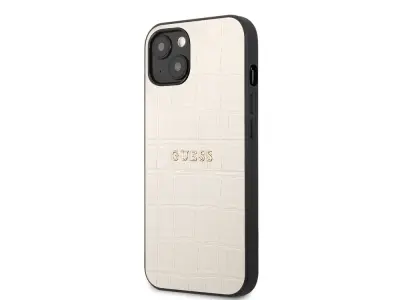 Guess, Apple iPhone 13 PU Croco Hard Case, Bež