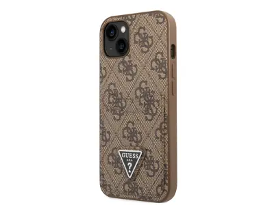 Guess, Apple iPhone 14 Plus PU 4G ohišje za kartico, Rjava