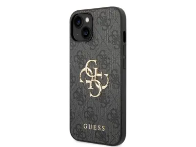 Guess, Apple iPhone 15 Plus PU ohišje 4G Big, ?rna