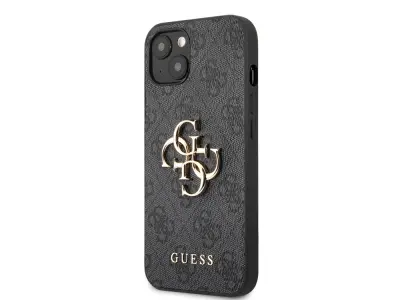 Guess, Trdo ohišje za Apple iPhone 13 Mini PU 4G Big, Siva
