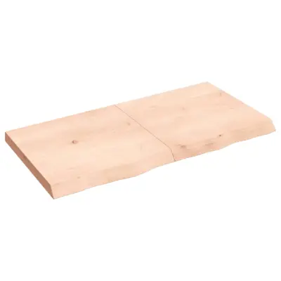 vidaXL Kopalniški pult 120x60x(2-6) cm neobdelan trden les