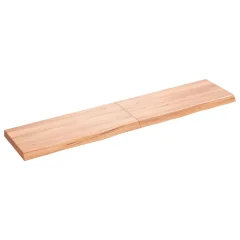 vidaXL Kopalniški pult svetlo rjav 180x40x(2-6) cm obdelan trden les