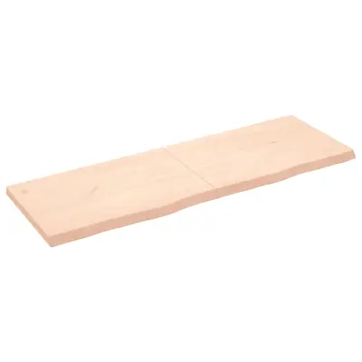 vidaXL Kopalniški pult 180x60x(2-6) cm neobdelan trden les