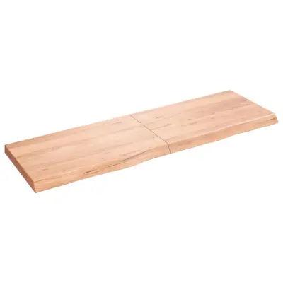 vidaXL Kopalniški pult svetlo rjav 160x50x(2-6) cm obdelan trden les