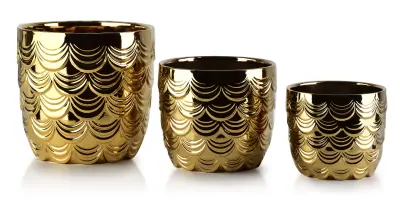 Neva Komplet 3 cvetličnih loncev Xl20Xv20Cm D16Xv12,5Cm M13Xv10Cm