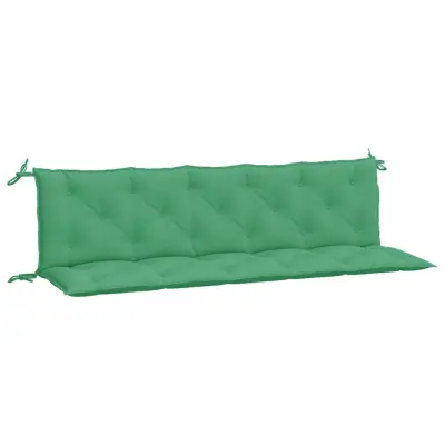 vidaXL Blazina za vrtno klop 2 kosa zelena 180x50x7cm oxford tkanina