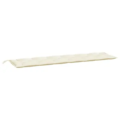 vidaXL Blazina za vrtno klop krem 200x50x7 cm oxford tkanina