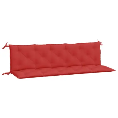 vidaXL Blazina za vrtno klop 2 kosa rdeča 180x50x7cm oxford tkanina