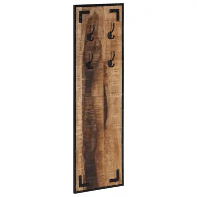 vidaXL Stojalo za plašče 35x8x110 cm trden robusten mangov les