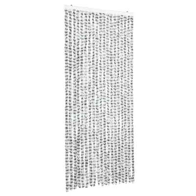 vidaXL Zavesa proti mrčesu svetlo siva in temno siva 56x200 cm šenilja