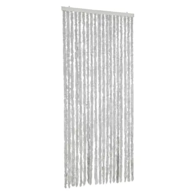 vidaXL Zavesa proti mrčesu siva 56x185 cm šenilja