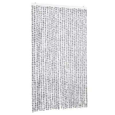 vidaXL Zavesa proti mrčesu sv. siva in temno siva 118x220 cm šenilja