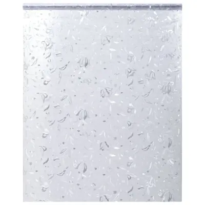 vidaXL Okenska folija matirana cvetlični vzorec 45x500 cm PVC