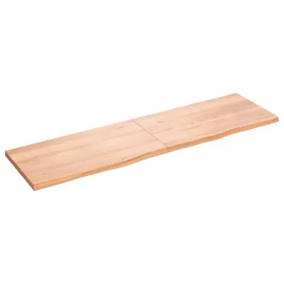 vidaXL Kopalniški pult svetlo rjav 180x50x(2-4) cm obdelan trden les