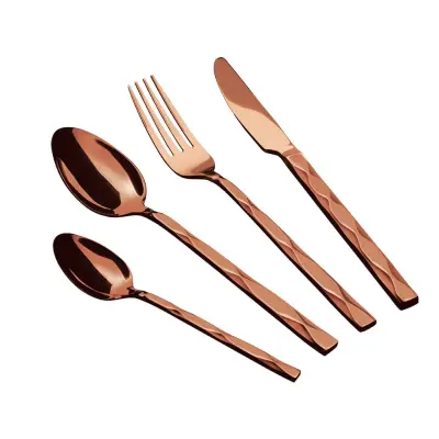 24-DELNI SET JEDILNEGA PRIBORA. SIJAJ BERLINGER HAUS ROSEGOLD BH-2621